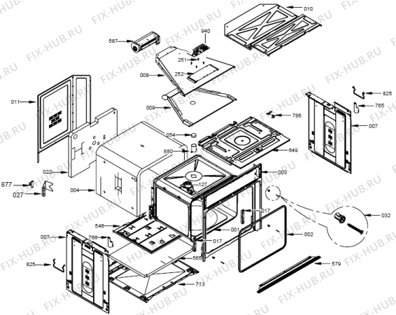 Схема №2 BOP8826AX (282586, B600PIRO) с изображением Ось для духового шкафа Gorenje 301510