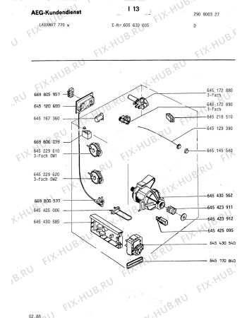 Взрыв-схема стиральной машины Aeg LAV770 W - Схема узла Section4