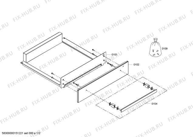 Схема №1 HSC140652 с изображением Панель для духового шкафа Bosch 00682156