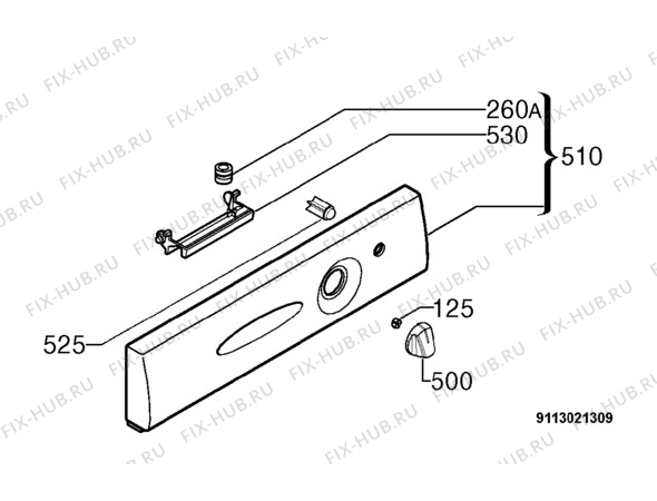 Взрыв-схема посудомоечной машины Rosenlew RW4541 - Схема узла Command panel 037