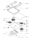 Схема №1 AKM 623/WH с изображением Втулка для духового шкафа Whirlpool 481944059941