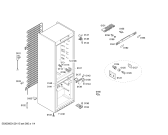 Схема №1 KG39NP91 с изображением Дверь для холодильника Siemens 00246457