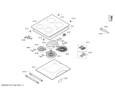 Схема №1 M1343B0 с изображением Стеклокерамика для электропечи Bosch 00680761