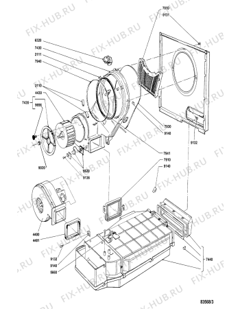 Схема №3 AWF 040 с изображением Декоративная панель Whirlpool 481944019584