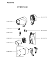 Схема №1 CV1511F0/HS0 с изображением Элемент корпуса для электрофена Rowenta CS-00131791