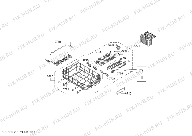 Схема №4 SPV69M01AL Accent line с изображением Силовой модуль запрограммированный для посудомоечной машины Bosch 12017242