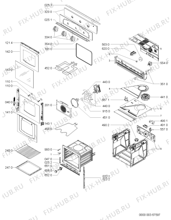 Схема №1 AKP 256/NA с изображением Дверца для духового шкафа Whirlpool 481245249782