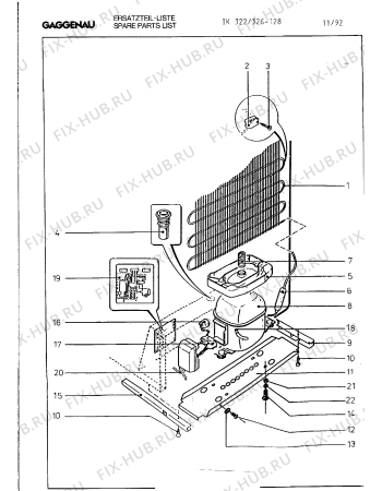 Взрыв-схема холодильника Gaggenau IK326128 - Схема узла 04