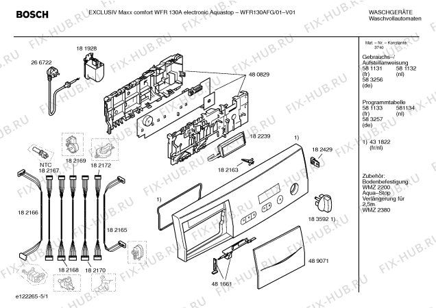 Схема №3 WFR130AFG Exclusiv Maxx comfort WFR130A electronic с изображением Ручка для стиральной машины Bosch 00489071