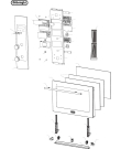 Схема №1 DE91PYROS с изображением Часть корпуса для духового шкафа DELONGHI 450F91EM34