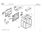 Схема №3 HEV100350 с изображением Передняя часть корпуса для электропечи Bosch 00442470