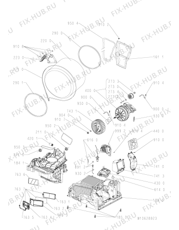 Схема №1 PURE AC 7521 с изображением Обшивка для стиралки Whirlpool 481010633261