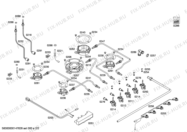 Схема №1 PPQ716B20N ENC.PPQ716B20N T70F 4G+1W BOSCH с изображением Варочная панель для электропечи Bosch 00685283