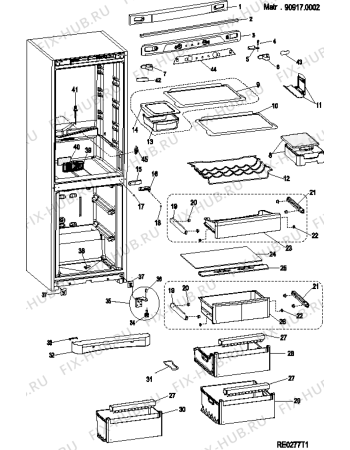 Схема №2 BAAN40FNFNXTK (F085123) с изображением Вентилятор для холодильника Indesit C00304325