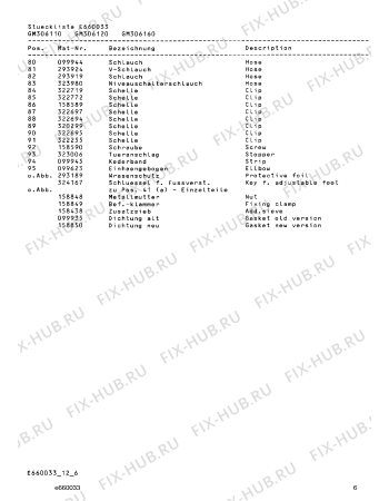 Схема №5 GM316120 с изображением Уплотнитель для посудомойки Bosch 00158586