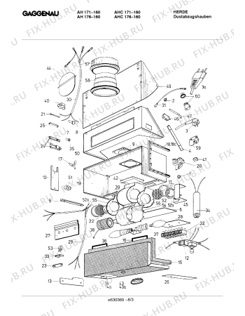 Схема №8 AH176160 с изображением Шарнир для вытяжки Bosch 00155565