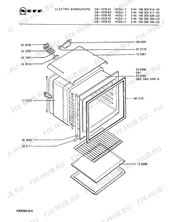Схема №5 195305786 1077.23LHCDA-7 с изображением Индикатор для плиты (духовки) Bosch 00082243