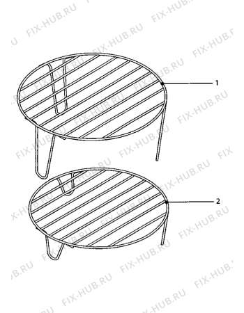 Взрыв-схема микроволновой печи Electrolux NF9000 - Схема узла Oven grills
