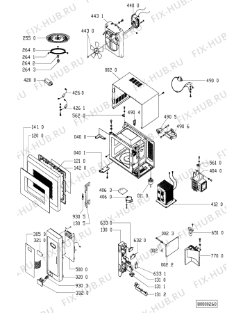 Схема №1 AVM 505 с изображением Объединитель для микроволновки Whirlpool 481990200807