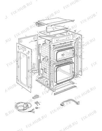 Схема №3 EMFPS62BF с изображением Ручка двери для плиты (духовки) DELONGHI 51BF620H