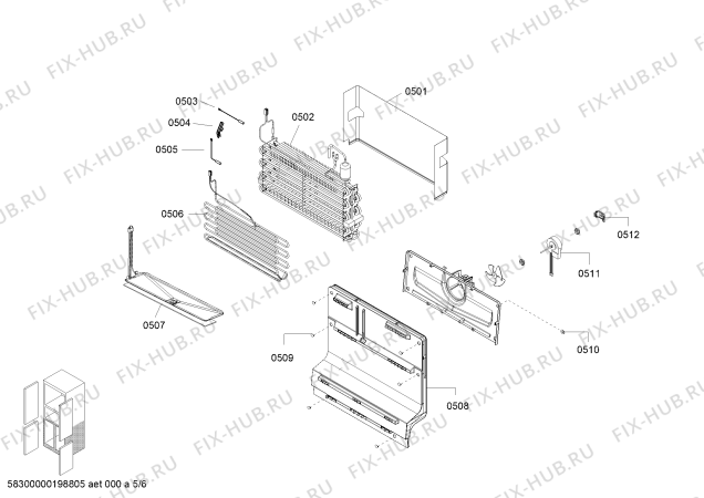 Схема №3 KMF40A60TI с изображением Выдвижной ящик для холодильной камеры Bosch 00795743