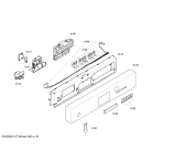 Схема №4 S34M45B3EU с изображением Передняя панель для электропосудомоечной машины Bosch 00667493