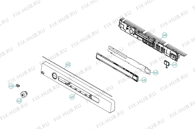 Схема №1 TDC111VACS US   -Stainless (900002694, TD60.C) с изображением Декоративная панель для стиралки Gorenje 192679