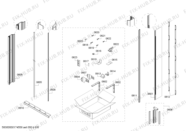 Взрыв-схема холодильника Gaggenau RC472301 - Схема узла 06