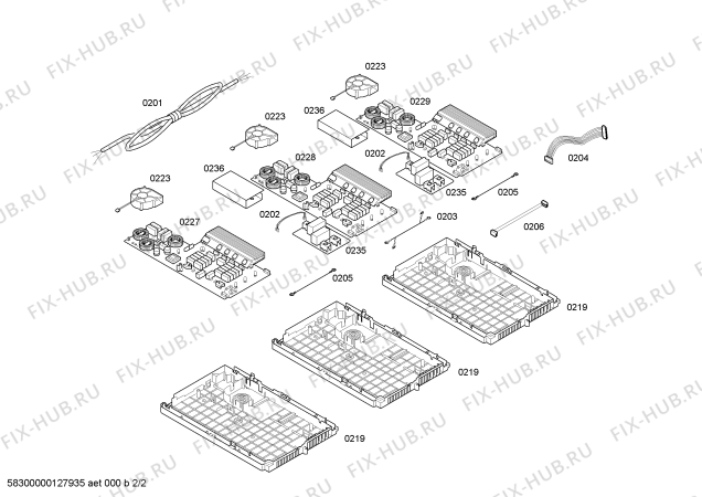 Схема №1 3ET990F inducc.balay tc 90cm 2perf+2bis.5i paell с изображением Стеклокерамика для электропечи Bosch 00680045