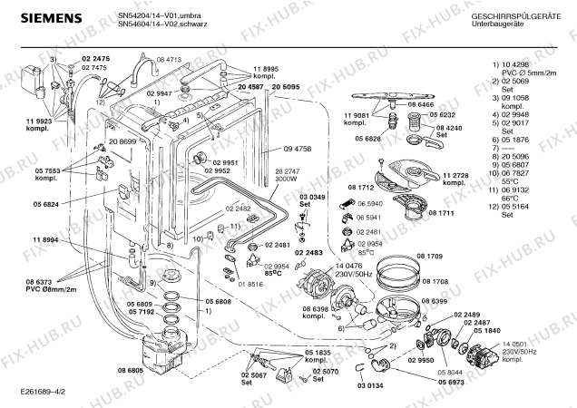 Схема №2 SN54604 с изображением Переключатель для посудомоечной машины Siemens 00150928