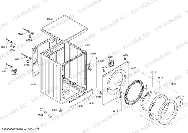 Схема №4 WAS24466GB Logixx 8 Sensitive с изображением Силовой модуль для стиральной машины Bosch 00668858