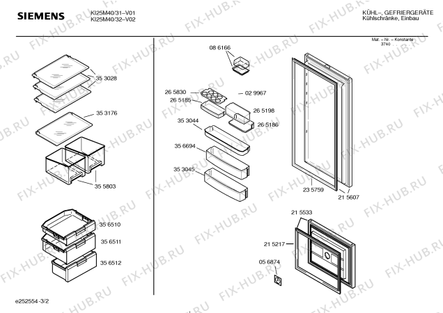 Схема №1 K9514X4 с изображением Дверь для холодильной камеры Bosch 00215607