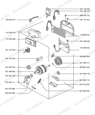 Взрыв-схема стиральной машины Aeg L37700 - Схема узла Electrical equipment