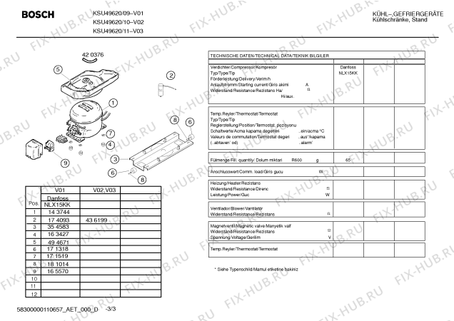 Схема №2 KSU45630NE с изображением Крышка для холодильной камеры Bosch 00437488