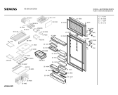 Схема №3 KS39V120GR с изображением Дверь морозильной камеры для холодильника Siemens 00236563
