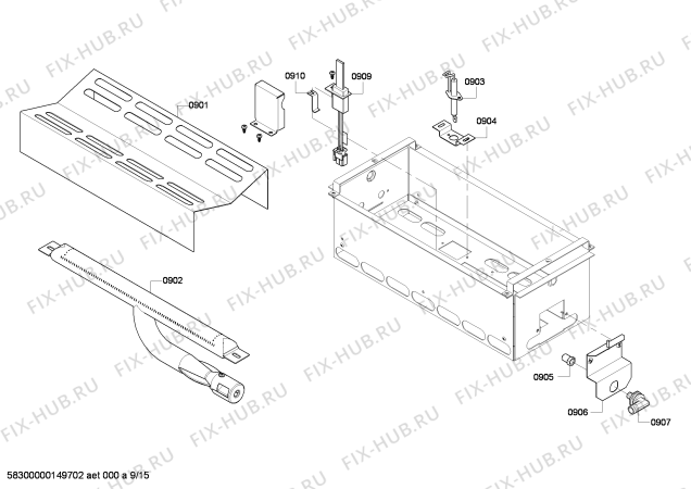 Схема №10 PRL486EDG Thermador с изображением Кабель для плиты (духовки) Bosch 00650842
