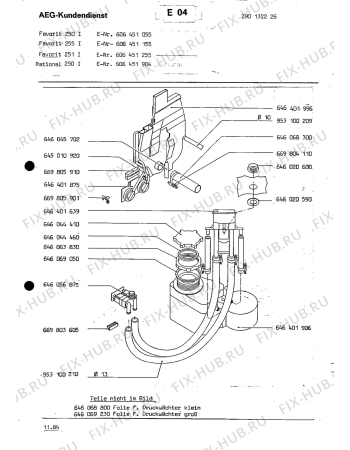 Взрыв-схема посудомоечной машины Aeg ELECTRONIC 255 I - Схема узла Section3
