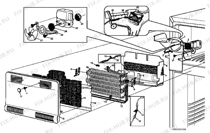 Взрыв-схема стиральной машины Electrolux END5298X-REBR - Схема узла Section 4