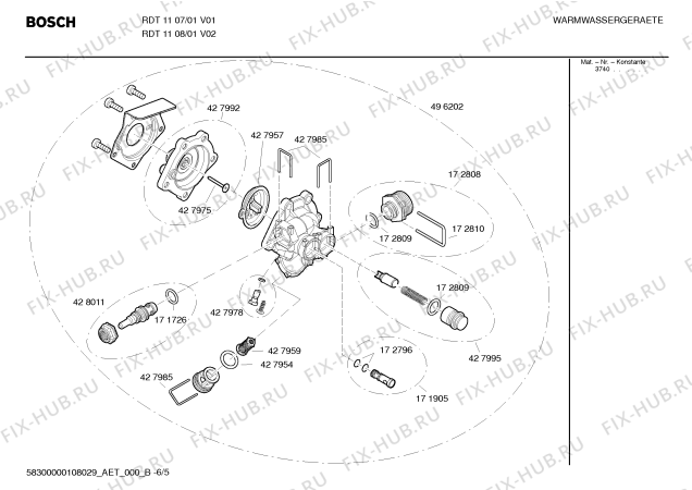 Схема №4 RDT1107 с изображением Переключатель для бойлера Bosch 00427971