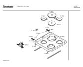 Схема №1 CH641S2 LOGO 640 с изображением Панель управления для духового шкафа Bosch 00350333