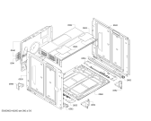 Схема №3 HEB33D340 с изображением Фронтальное стекло для духового шкафа Bosch 00681535