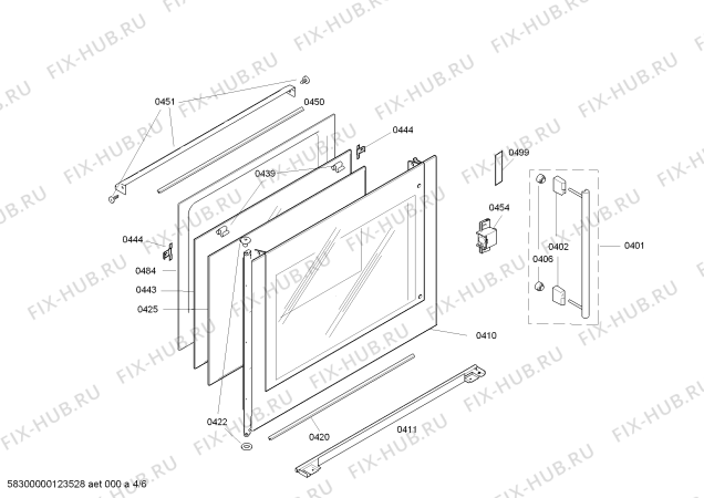 Схема №2 HB76L551F с изображением Фронтальное стекло для духового шкафа Siemens 00478154