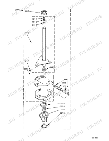 Схема №6 AWM 943 с изображением Датчик для стиралки Whirlpool 481227618285