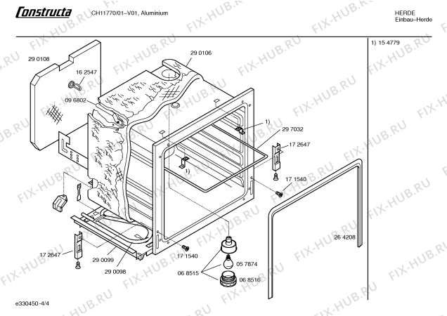 Схема №3 CH11770 с изображением Панель управления для плиты (духовки) Bosch 00361558
