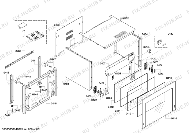 Схема №4 HBN77P750 с изображением Привод для плиты (духовки) Siemens 00682439