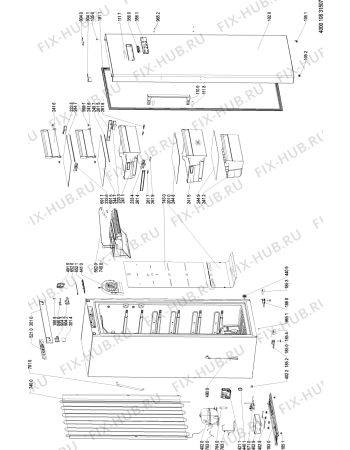 Схема №1 BAUKNECHT с изображением Шильдик для холодильной камеры Whirlpool 481010474824
