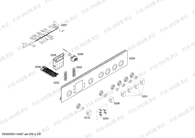 Схема №4 HSV745020Y с изображением Ручка выбора температуры для электропечи Bosch 00605688