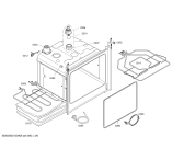 Схема №4 HBN531W0 с изображением Фронтальное стекло для духового шкафа Bosch 00247799