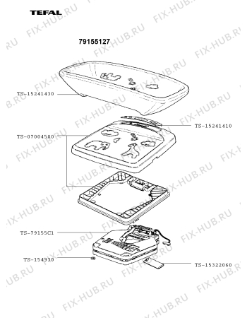 Схема №1 79155127 с изображением Запчасть для детских весов и аксессуаров Tefal TS-79155C1