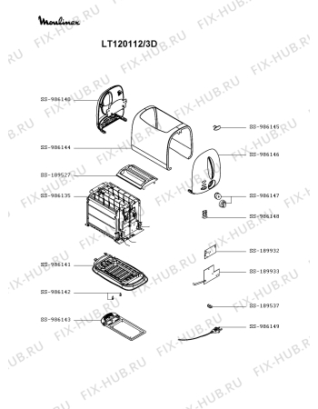 Схема №1 LT120112/3D с изображением Переключатель для тостера (фритюрницы) Moulinex SS-986145